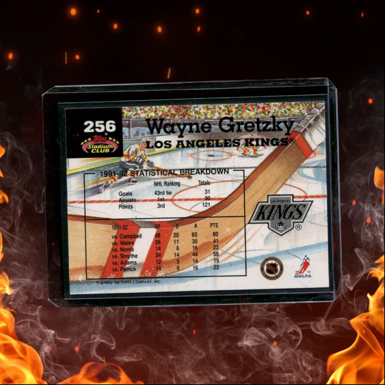 1992-93 Topps Stadium Club Wayne Gretzky Members Choice #256
