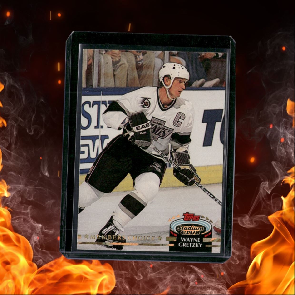 1992-93 Topps Stadium Club Wayne Gretzky Members Choice #256