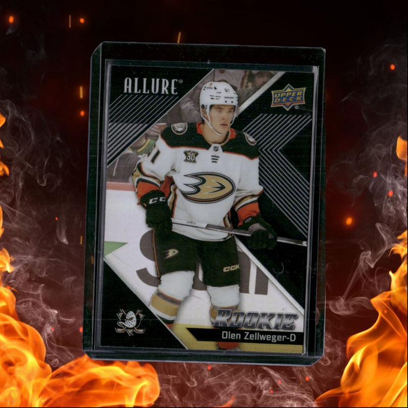2024-25 Upper Deck Allure Olen Zellweger Black Rainbow Rookie
