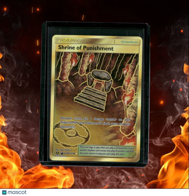 2019 Pokemon Celestial Storm Shrine of Punishment Secret Rare Gold NM