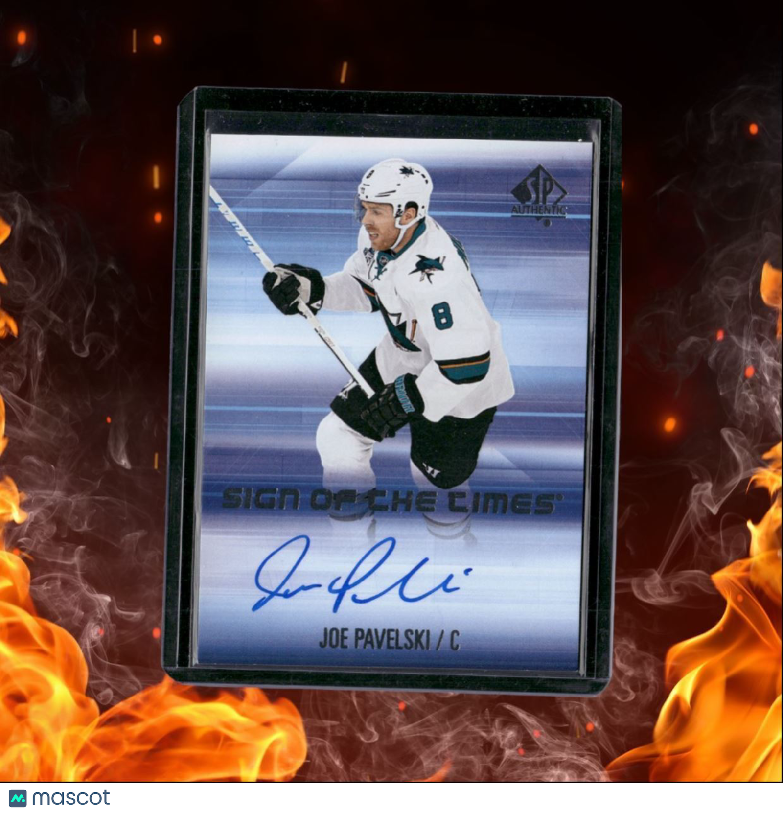 2015-16 SP Authentic Joe Pavelski Sign of the Times #SOTT-JP
