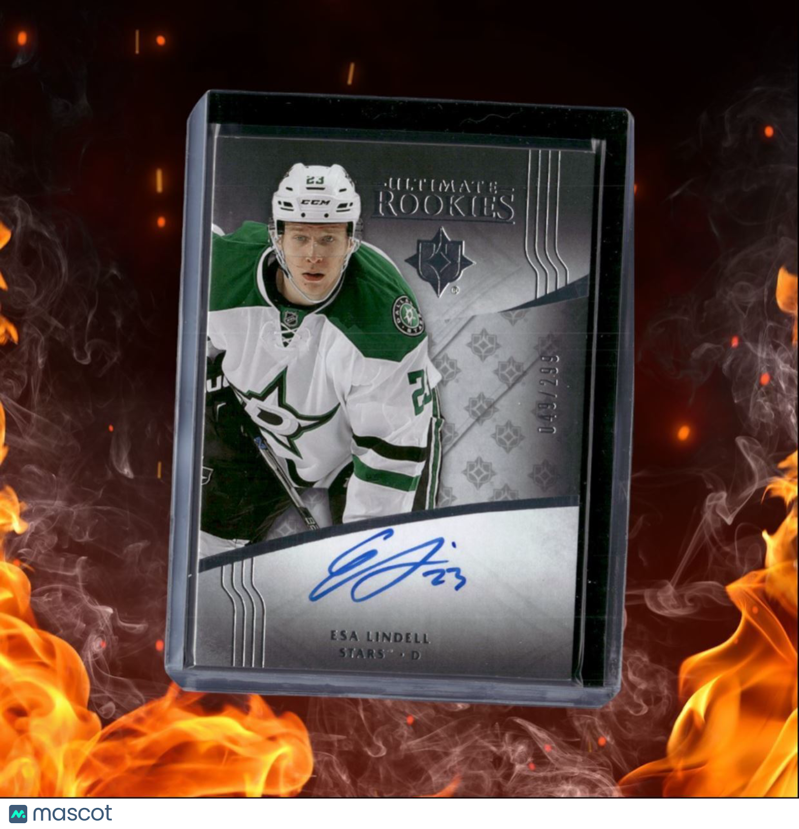 2016-17 Upper Deck Ultimate Esa Lindell Auto 049/299 #129