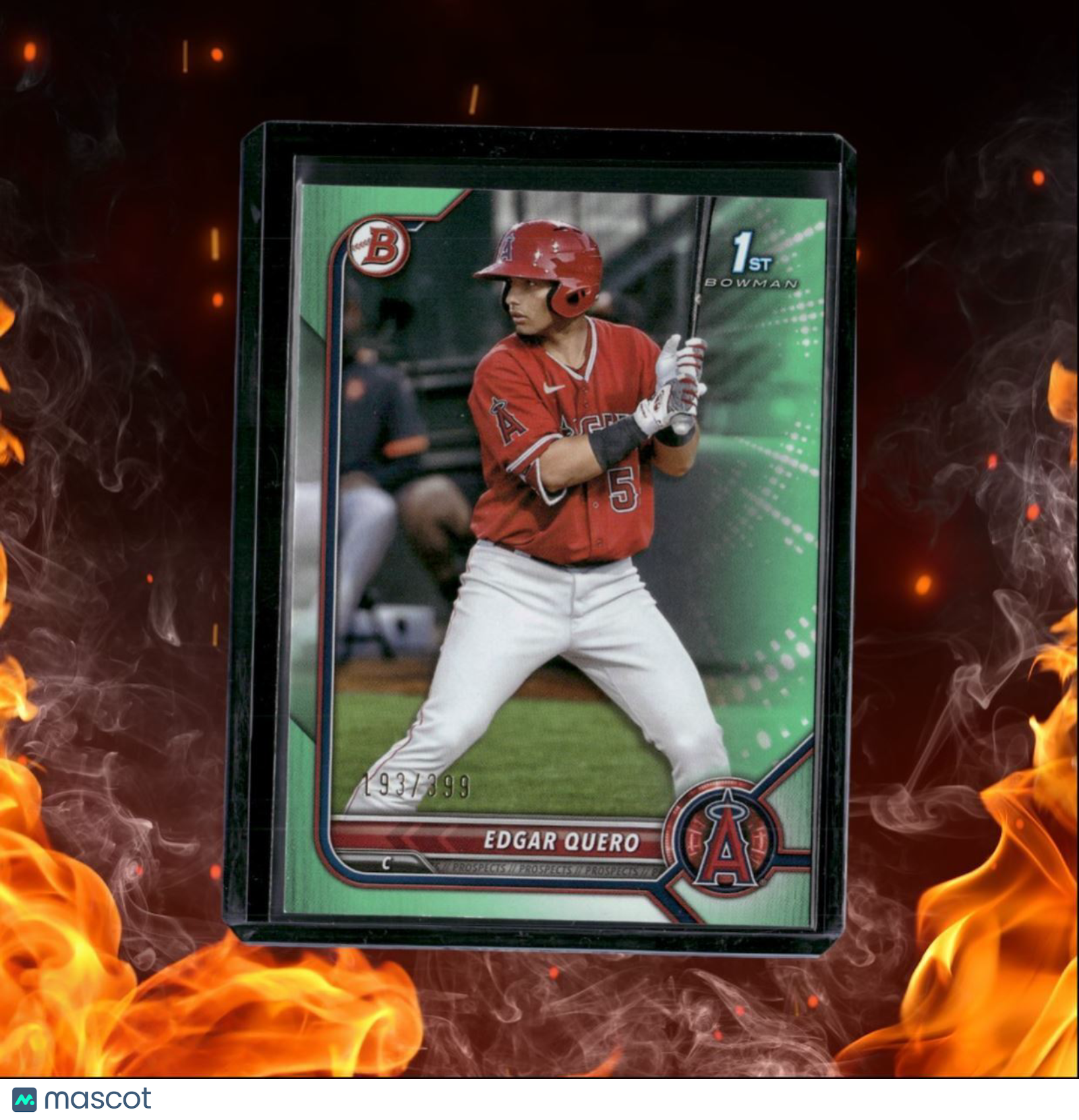 2022 Bowman Edgar Quero 1st Prospect Green 193/399 #BP-123