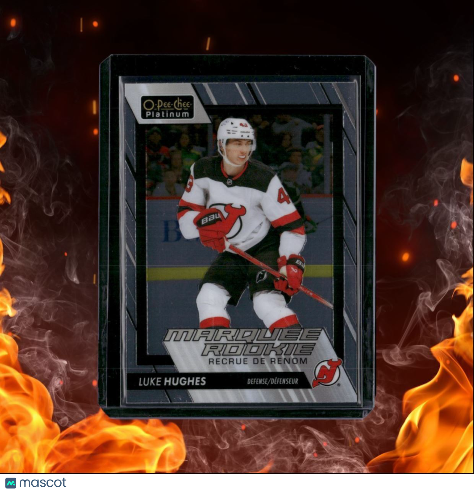 2023-24 O-Pee-Chee Platinum Luke Hughes Marquee Rookie #204