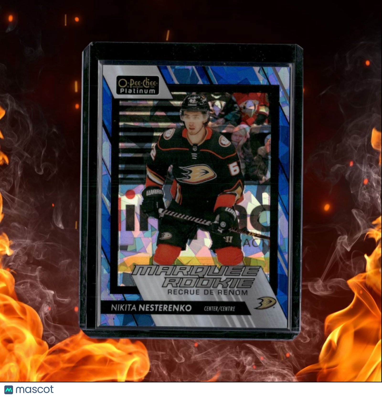 2023-24 O-Pee-Chee Platinum Nikita Nesterenko Blue Fragment Marquee Rookie