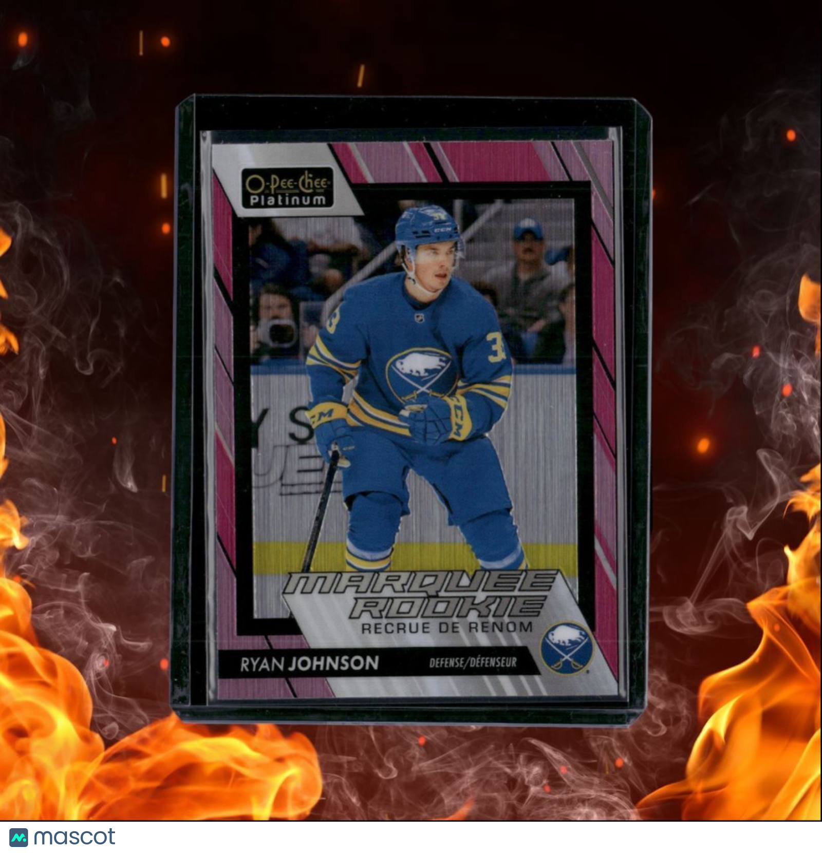 2023-24 O-Pee-Chee Platinum Ryan Johnson Matte Pink Marquee Rookie #251