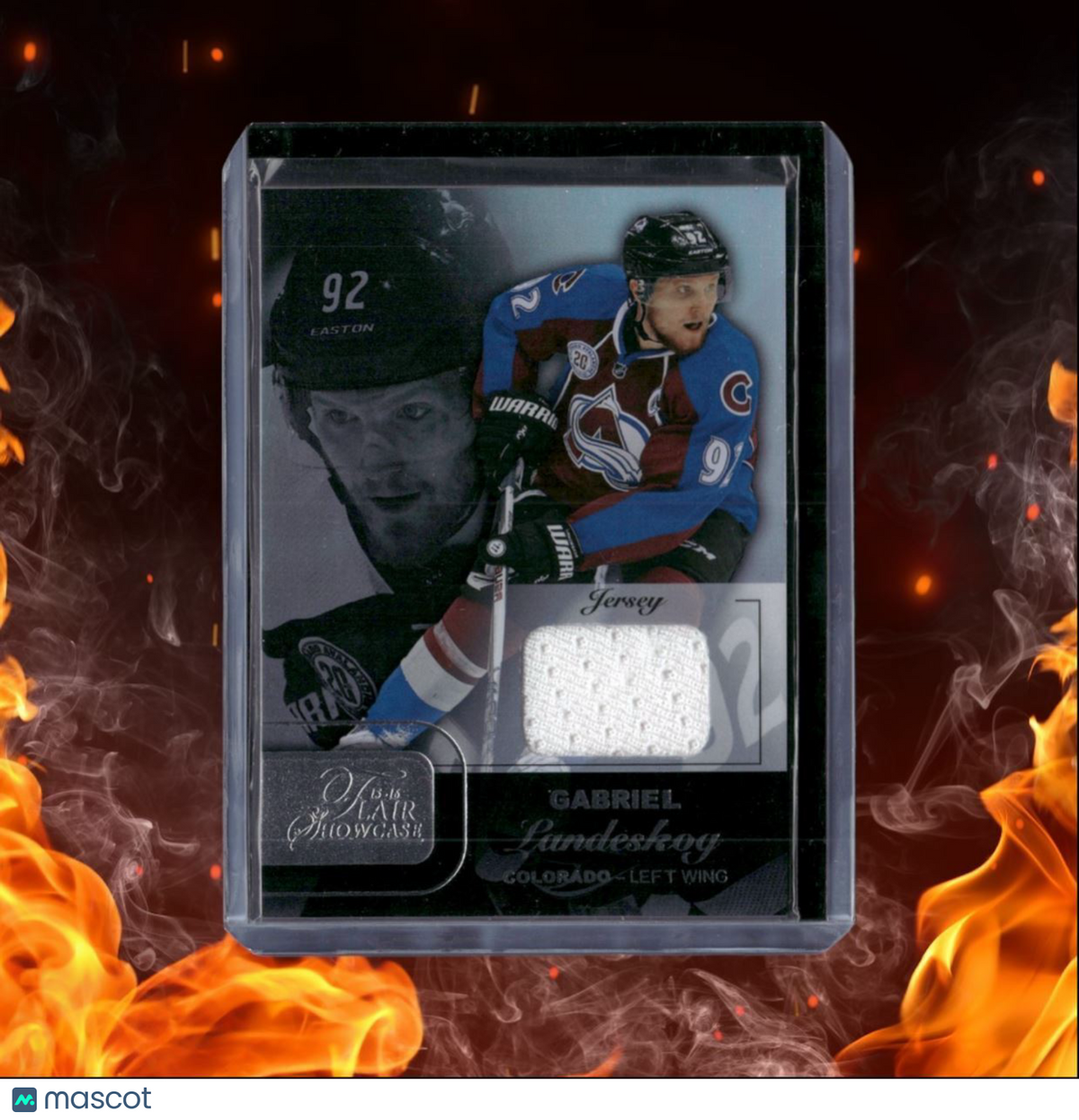 2015 16 Fleer Showcase Flair Gabriel Landeskog Jersey 23