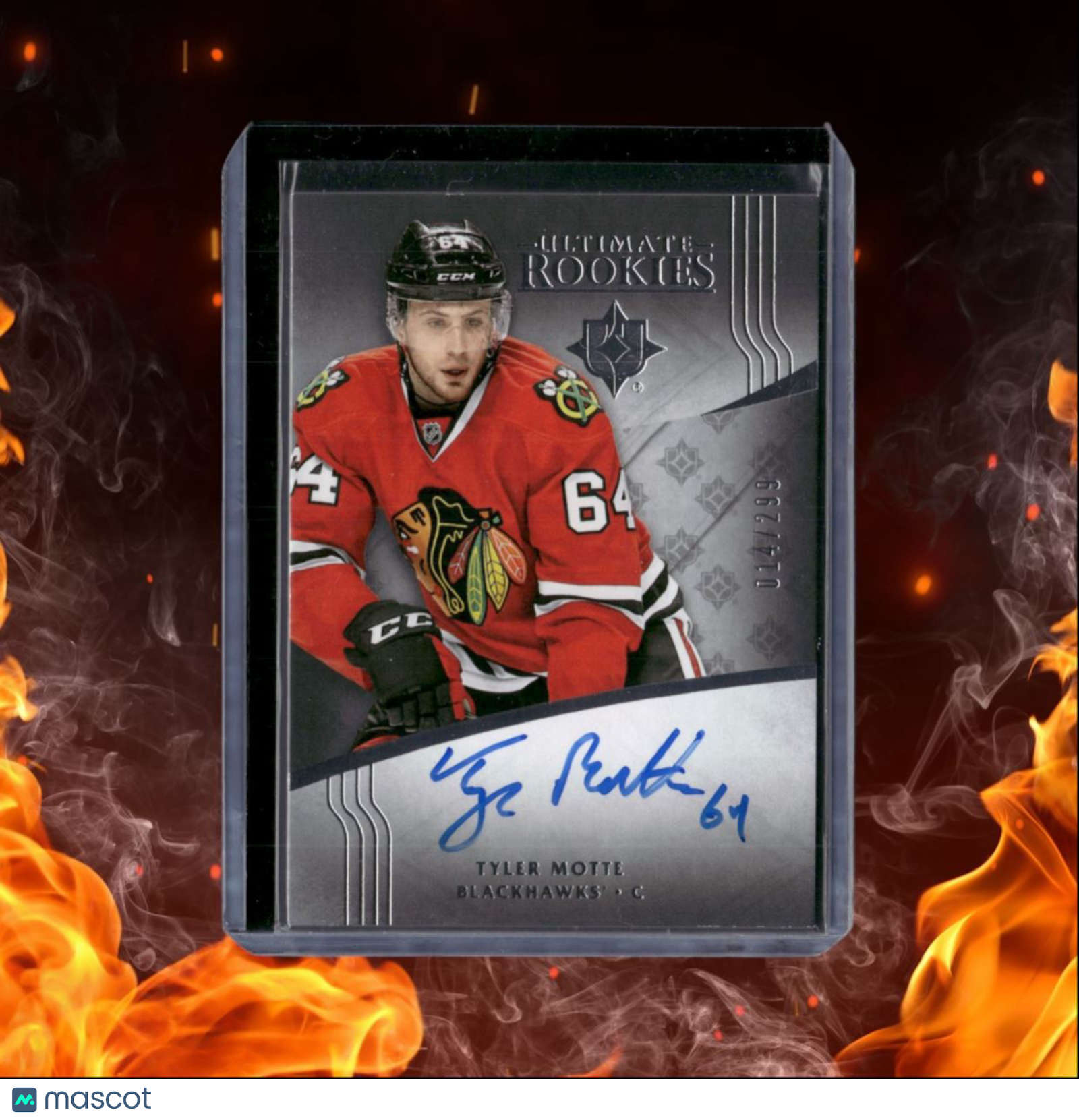 2016-17 Upper Deck Ultimate Tyler Motte Rookie Auto 014/299 #144