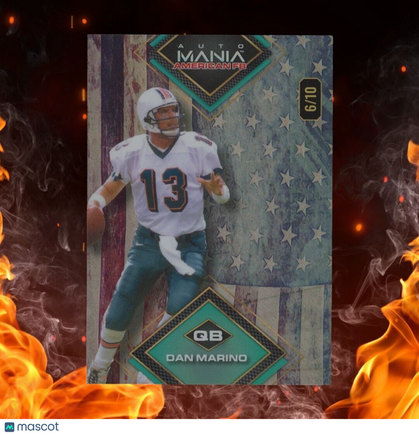 2024 Wild Card Auto Mania Amercian FB DAN MARINO /10 Flag #AMAD-DM