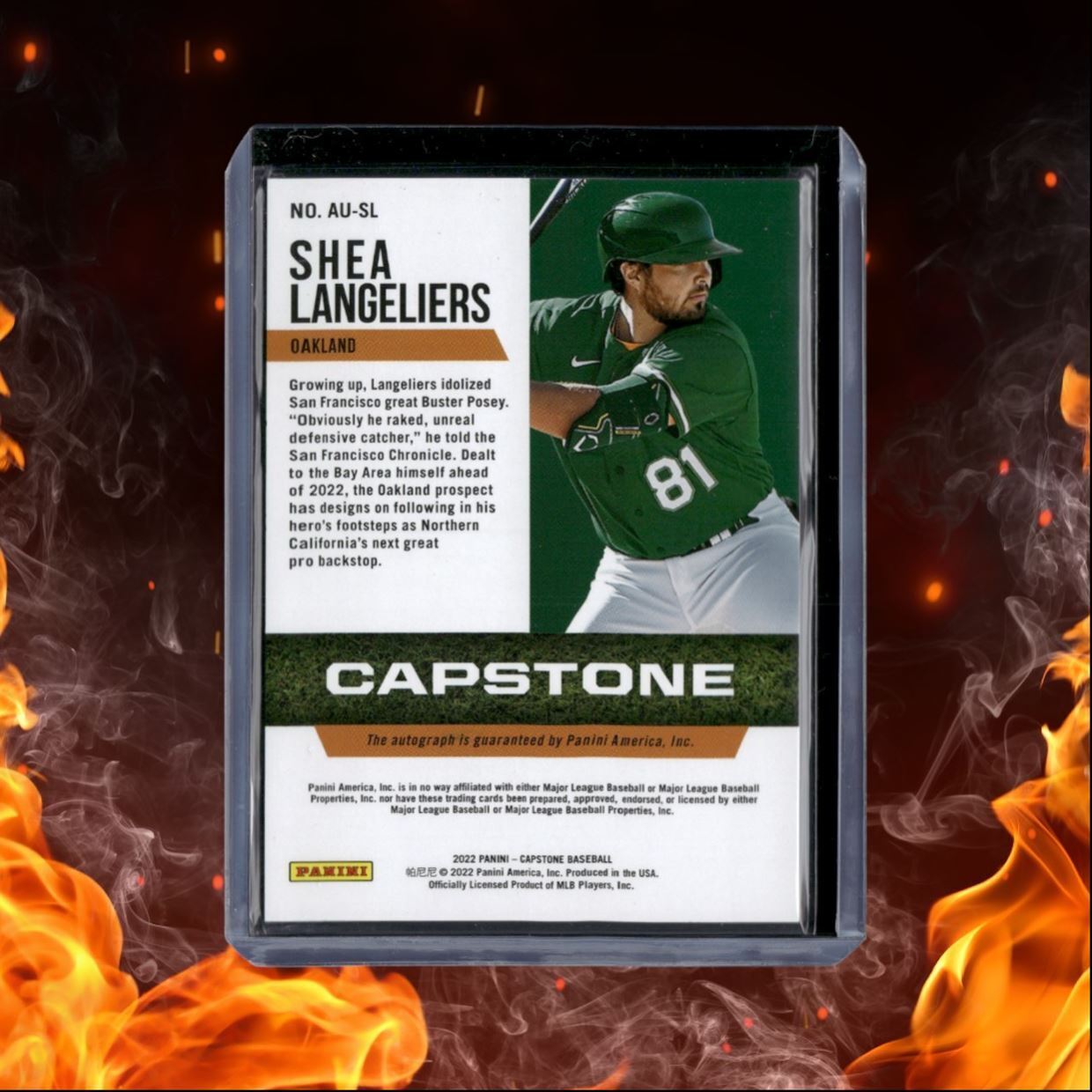 2022 Panini Capstone Shea Langeliers Auto #AU-SL