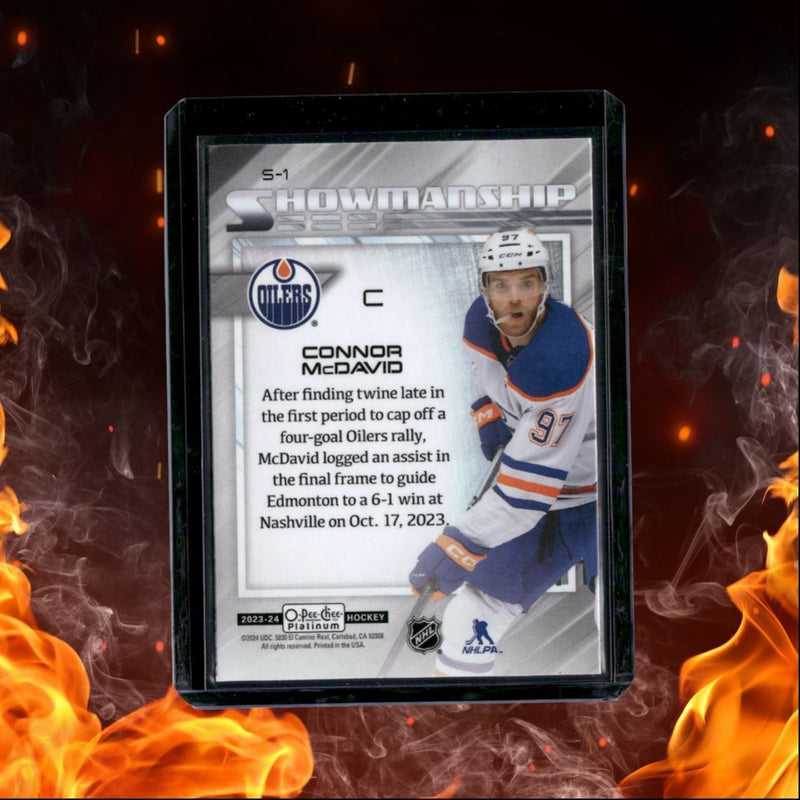 2023-24 O-Pee-Chee Platinum Connor McDavid Showmanship