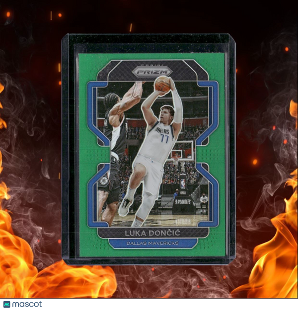 2021-22 Panini Prizm Luka Doncic Green Prizm #223