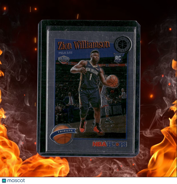 2019-20 Panini Hoops Premium Stock Zion Williamson Tribute Rookie #296