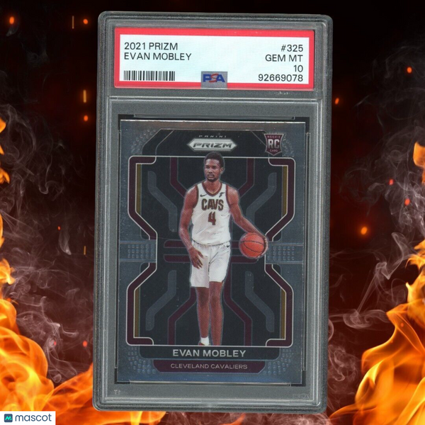 2021-22 Panini Prizm EVAN MOBLEY Rookie PSA 10 #325