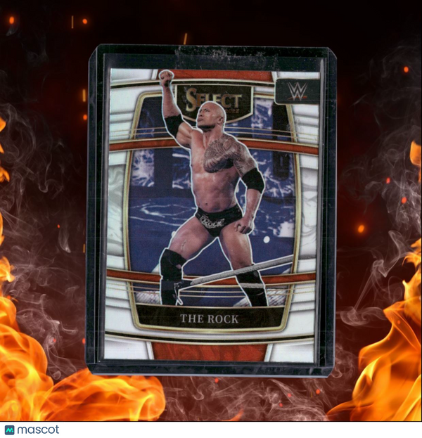 2022 Panini Select WWE The Rock Silver Prizm #20