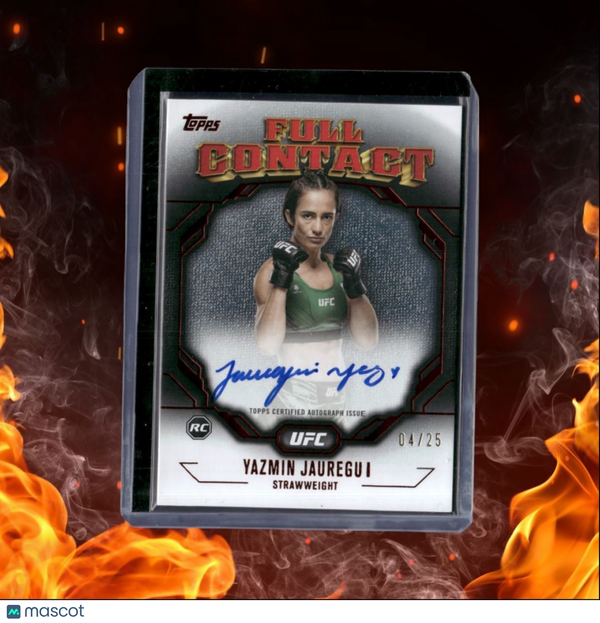 2024 Topps UFC Knockout Yazmin Jauregui Full Contact Red Rookie Auto 04/25