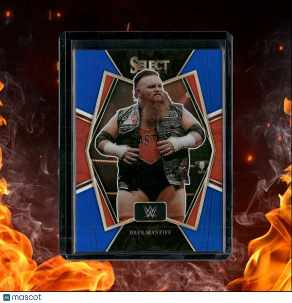 2022 Panini Select WWE Dave Mastiff Blue Prizm Premier Level 095/199 #151