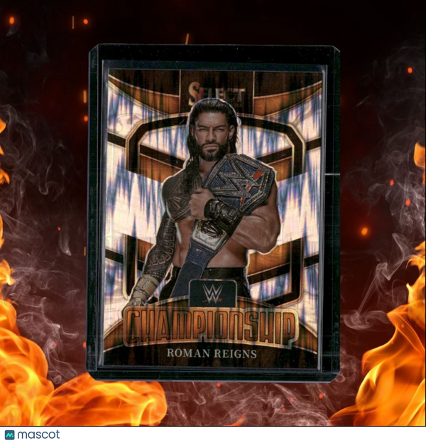 2022 Panini Select WWE Roman Reigns Championship Shock Prizm #9