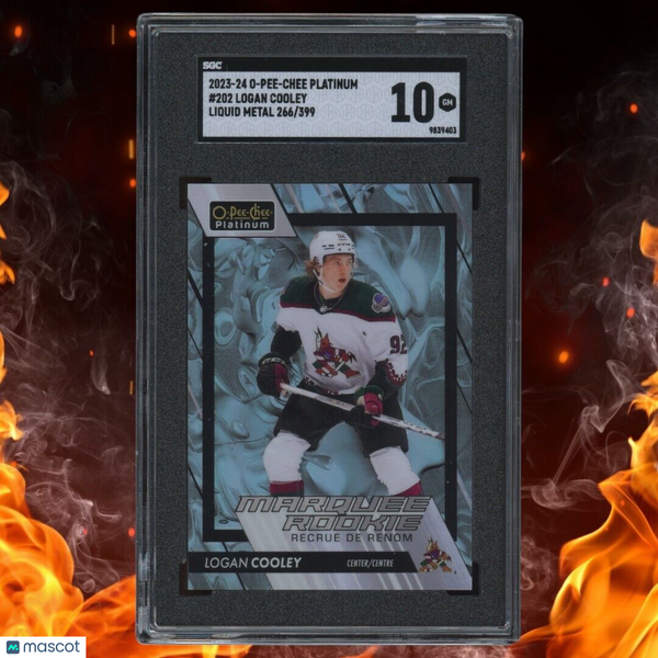 2023-24 O-Pee-Chee Platinum LOGAN COOLEY Marquee Rookie /399 Liquid Metal SGC 10