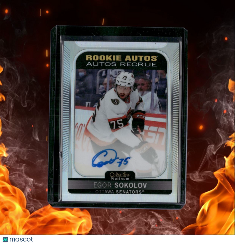 2021-22 O-Pee-Chee Platinum Egor Sokolov Rainbow Rookie Auto