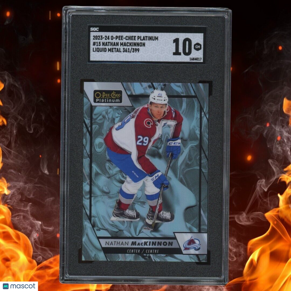 2023-24 O-Pee-Chee Platinum NATHAN MACKINNON /399 Liquid Metal SGC 10 #15