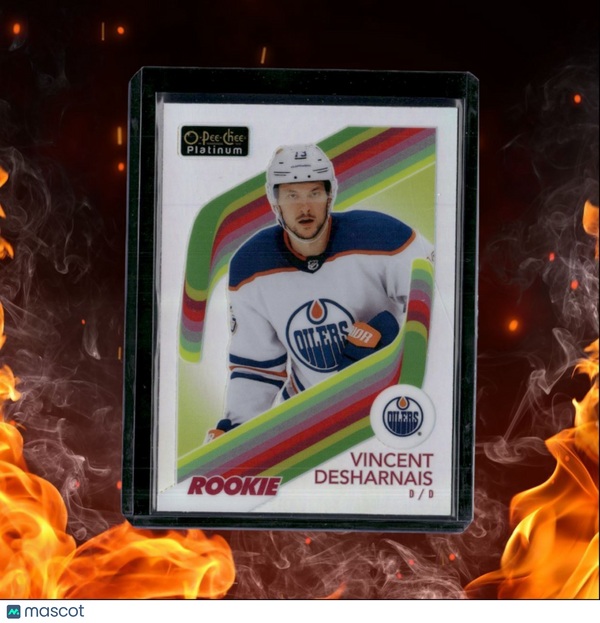 2023-24 O-Pee-Chee Platinum Vincent Desharnais Retro Rainbow Rookie #R-97