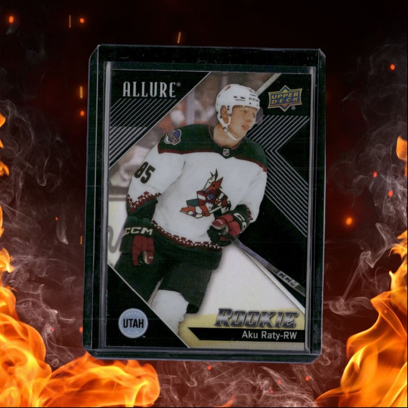 2024-25 Upper Deck Allure Aku Raty Black Rainbow Rookie