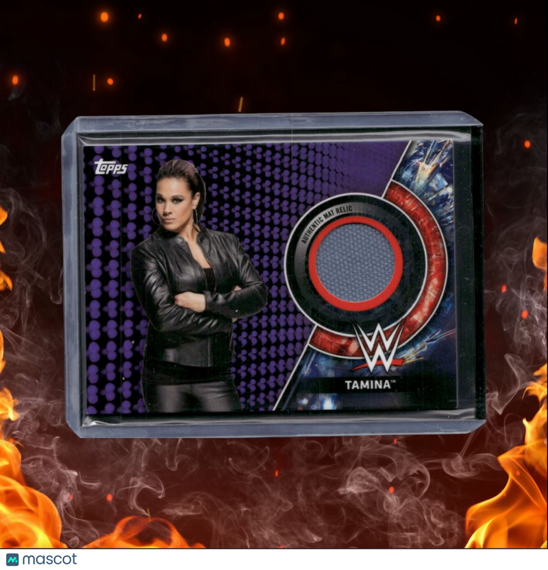 2018 Topps WWE Tamina Event-Used Mat Relic Royal Rumble 2018 20/99