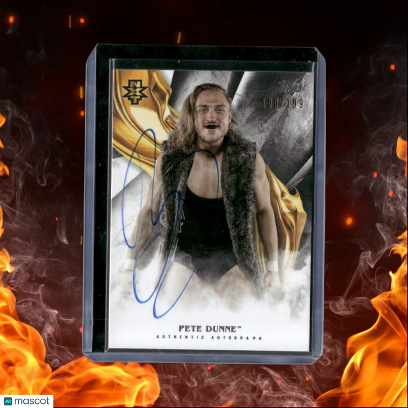 2019 Topps WWE Undisputed Pete Dunn NXT Authentic Auto 108/199