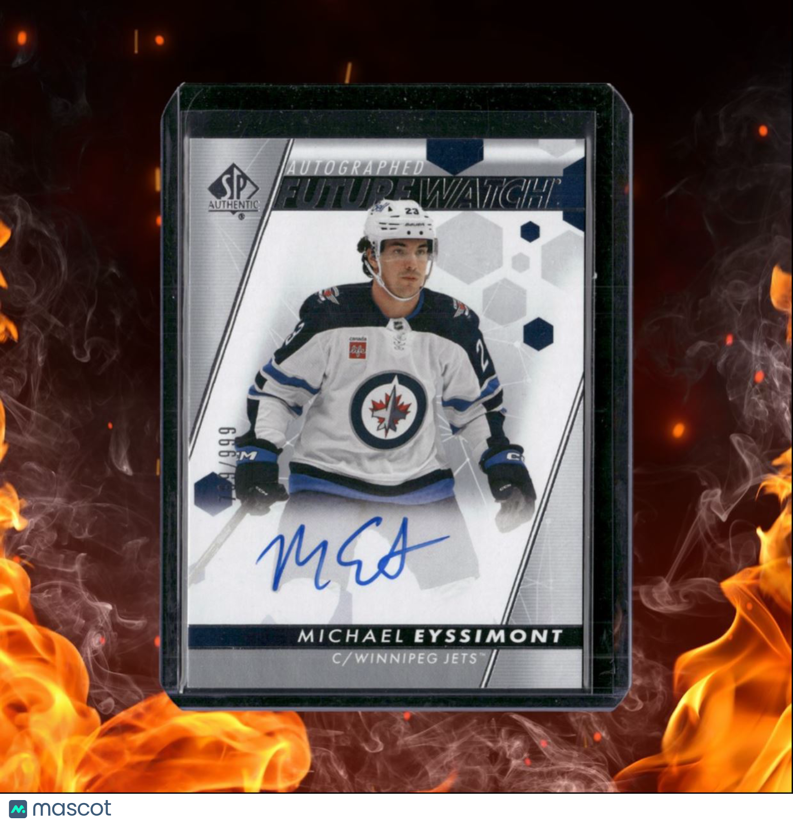 2022-23 SP Authentic Michael Eyssimont Future Watch Rookie Auto 789/999 #138