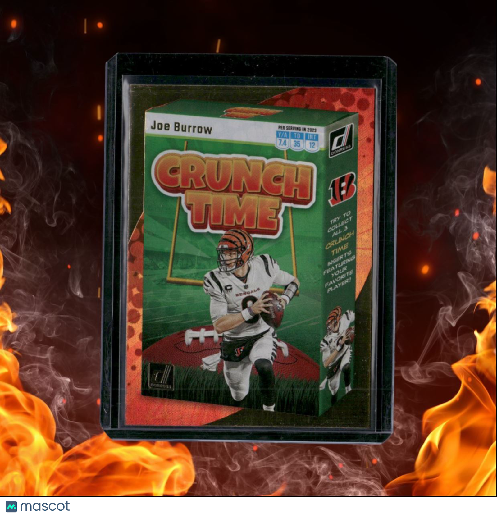 2023 Panini Donruss Joe Burrow Crunch Time Galactic Gold #CT-3