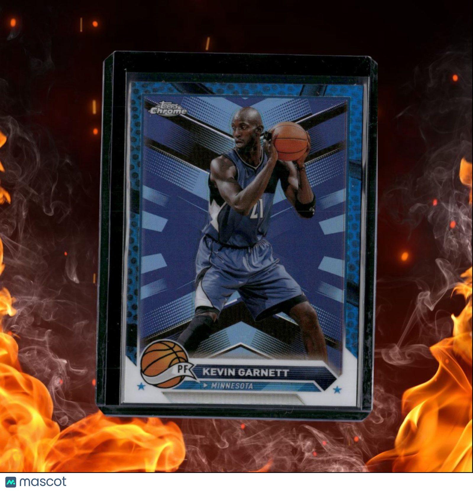 2023-24 Topps Chrome Kevin Garnett Blue Basketball Refractor #64
