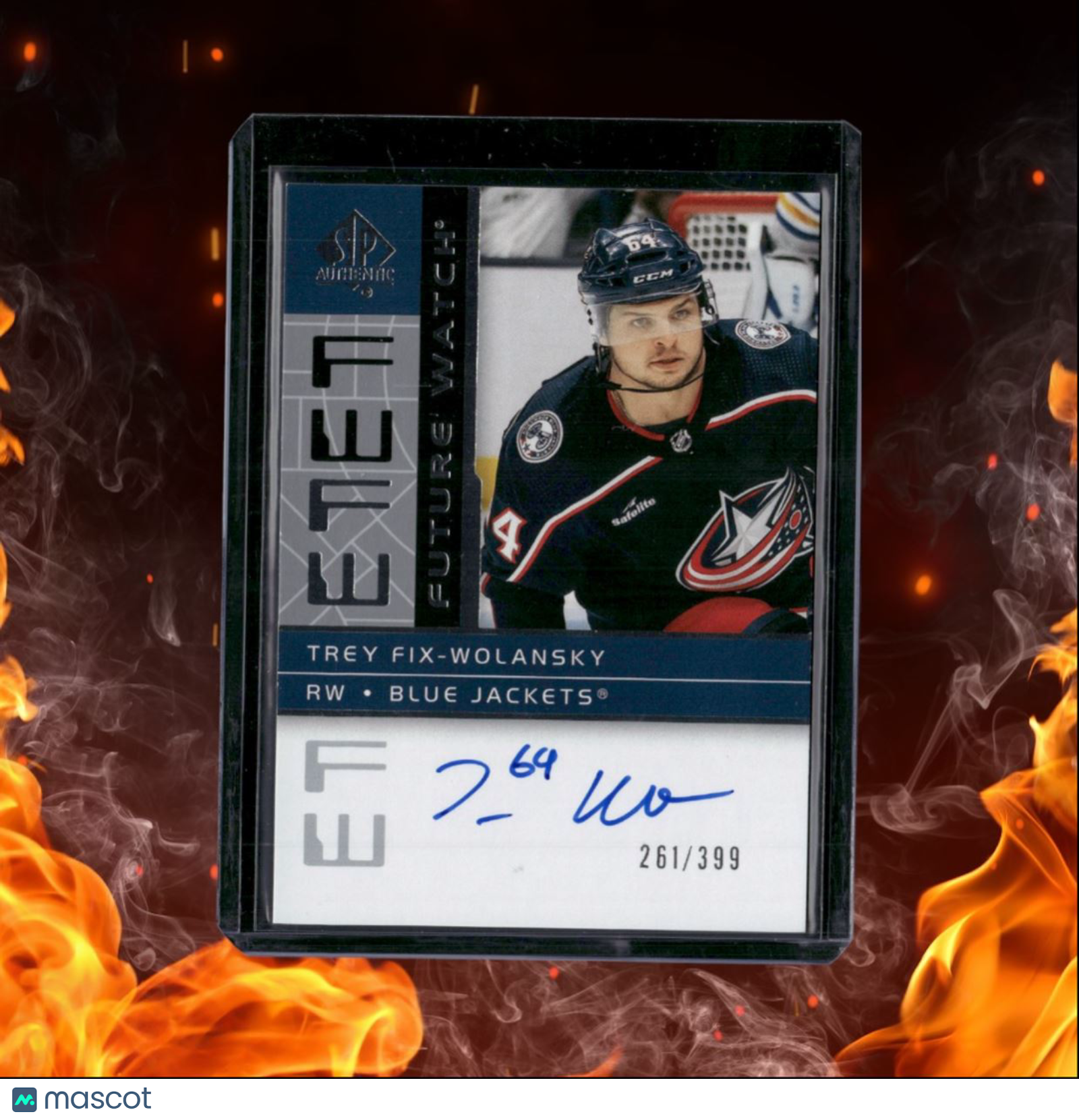 2022-23 SP Authentic Trey Fix-Wolansky Retro Future Watch Rookie Auto 261/399