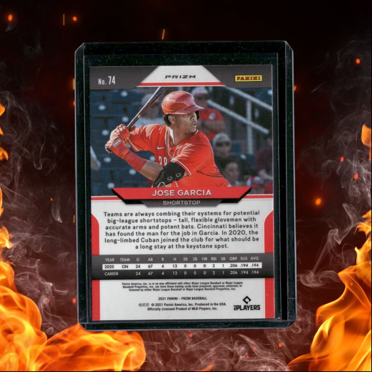 2021 Panini Prizm Red Jose Garcia Rookie #74