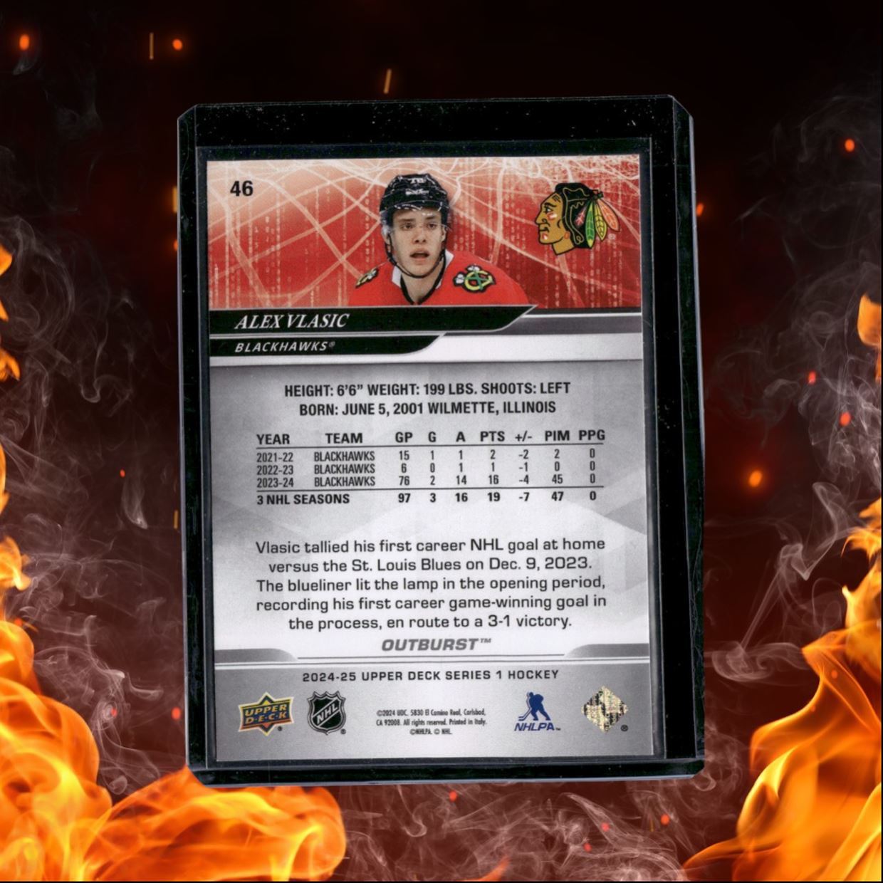 2024-25 Upper Deck Alex Vlasic Silver Outburst #46