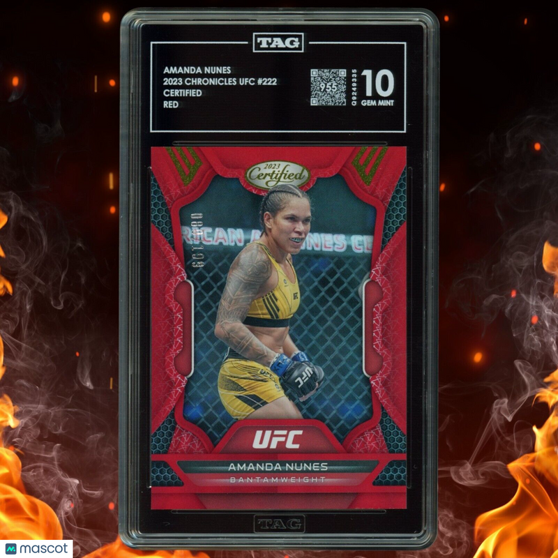 2023 Panini Chronicles UFC AMANDA NUNES Certified /199 Red TAG 10