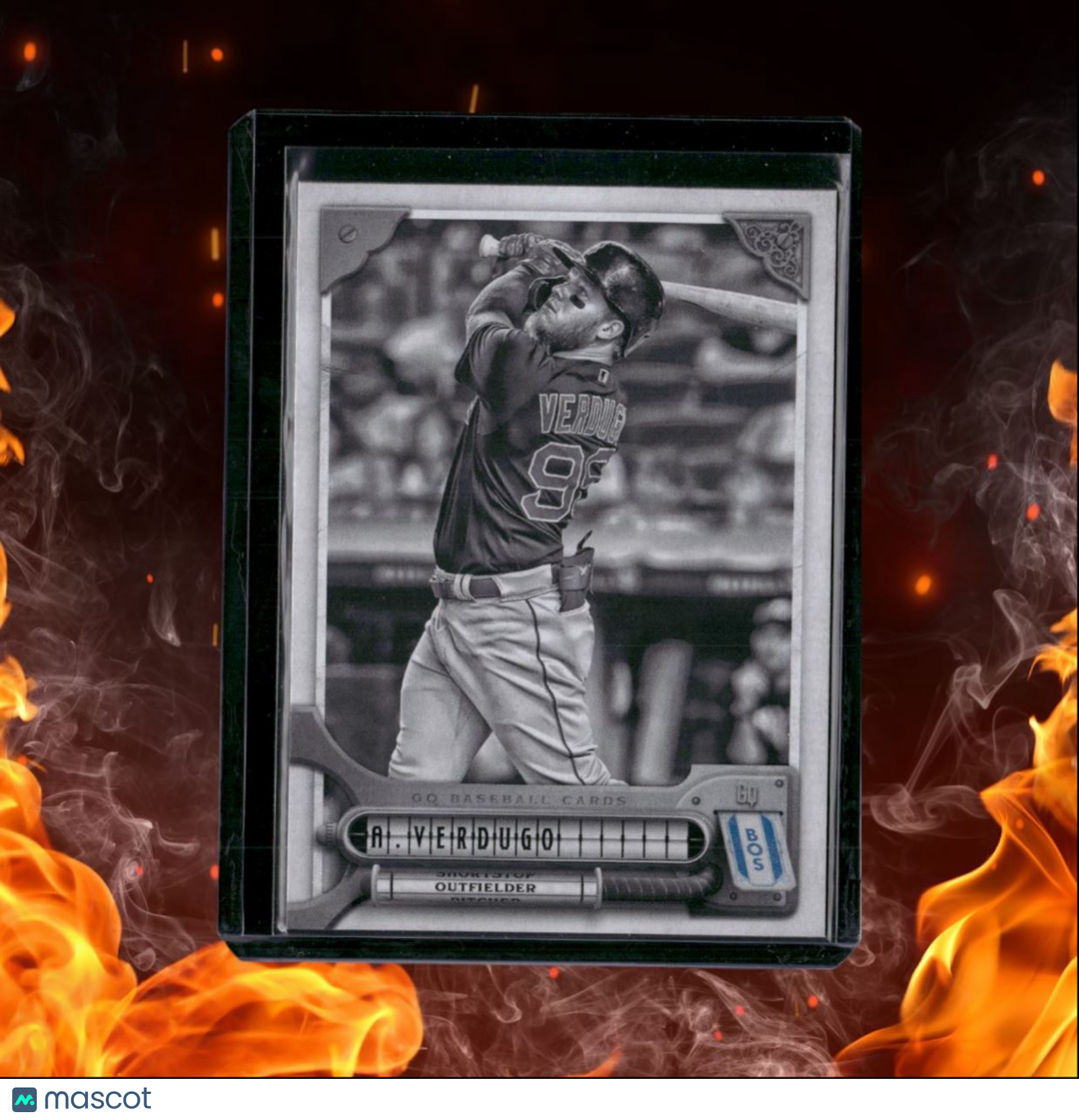 2022 Topps Gypsy Queen Alex Verdugo Black and White 10/50 #172