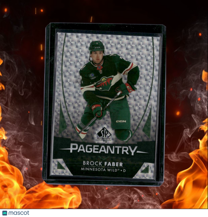 2023-24 SP Authentic Brock Faber Pageantry Rookie