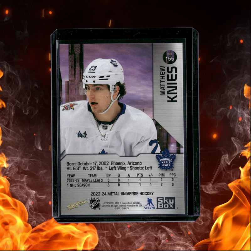 2023-24 SkyBox Metal Universe Matthew Knies Rookie