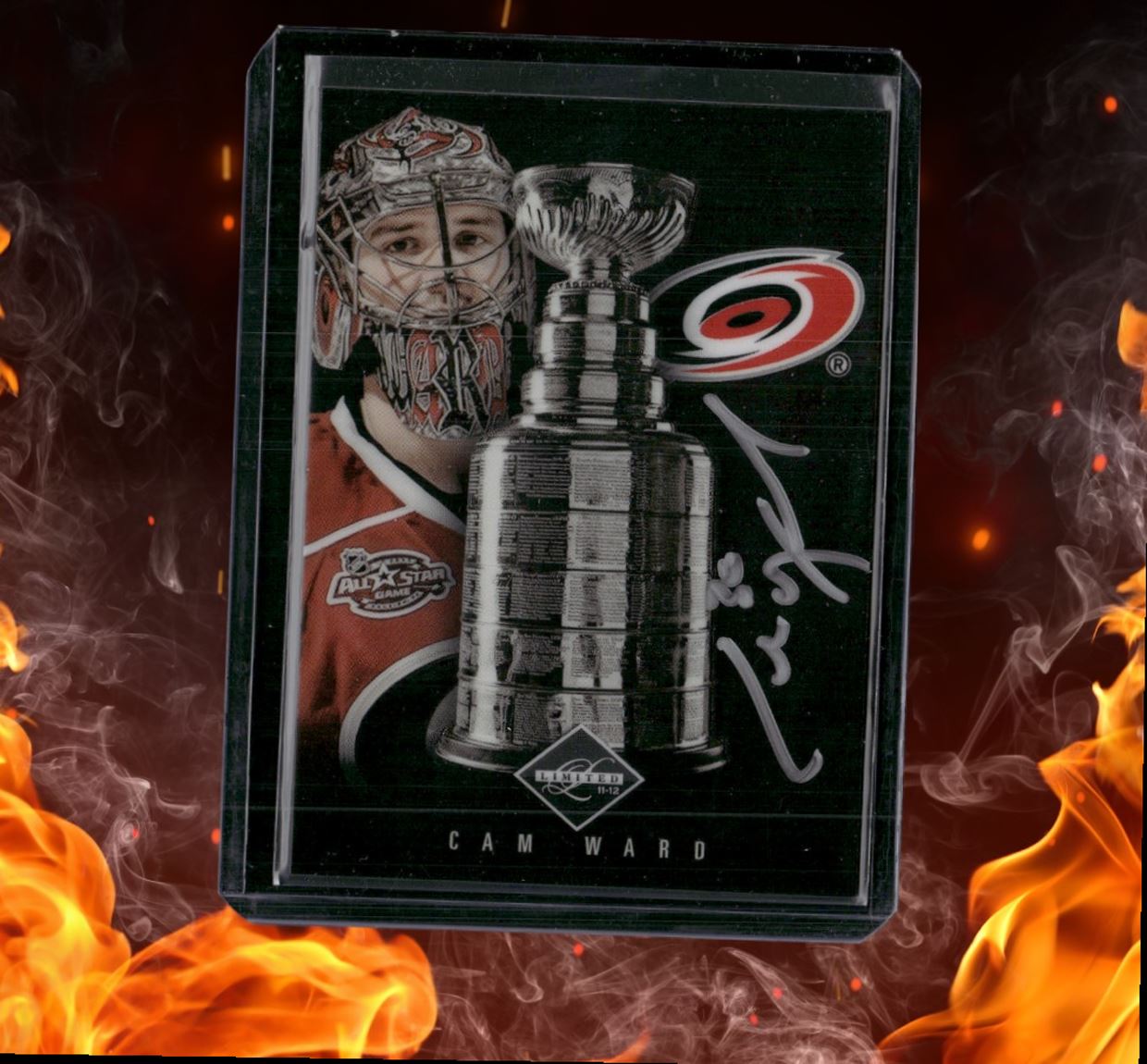 2011-12 Panini Limited Cam Ward Stanley Cup Winners Signatures Auto 71/99 #CW