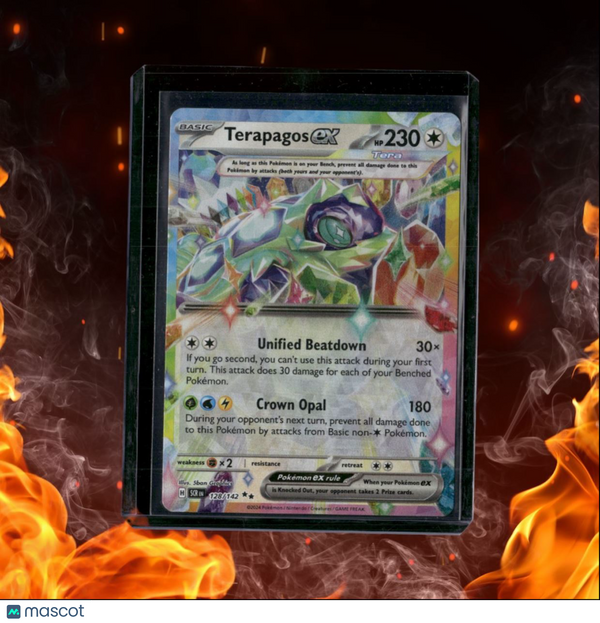 2024 Pokemon Stellar Crown Terapagos EX Ultra Rare LP (A) #128/142