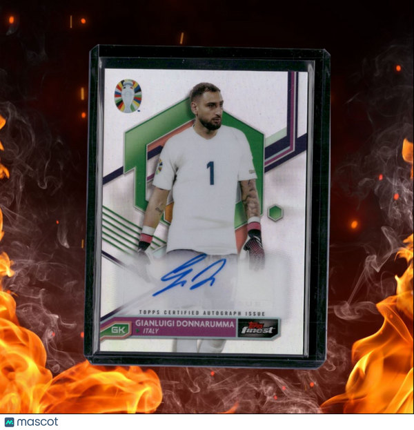 2023 Topps Finest Road to Euro Gianluigi Donnarumma Refractor Auto #BCA-GD