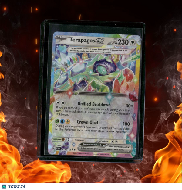 2024 Pokemon Stellar Crown Terapagos EX Ultra Rare LP (B) #128/142