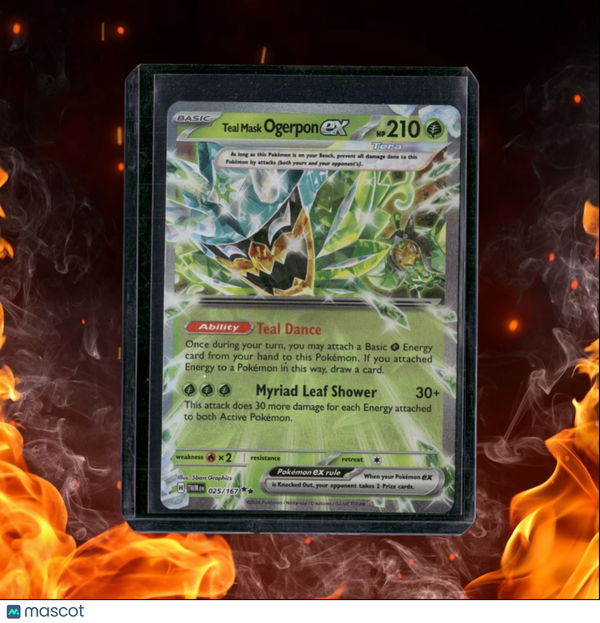 2024 Pokemon Twilight Masquerade Teal Mask Ogerpon EX Ultra Rare (C) LP #025/167