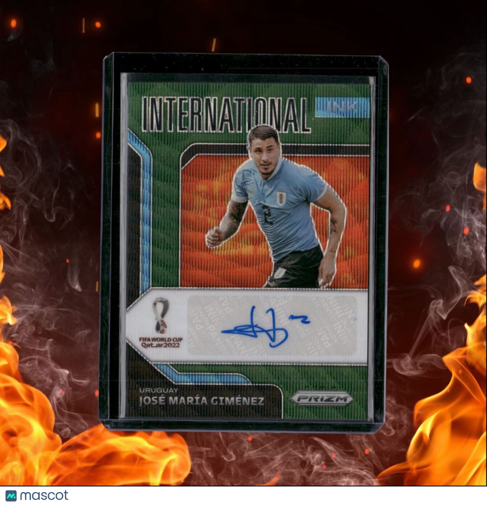 2022 Panini Prizm World Cup Qatar Jose Maria Gimenez International Ink Green