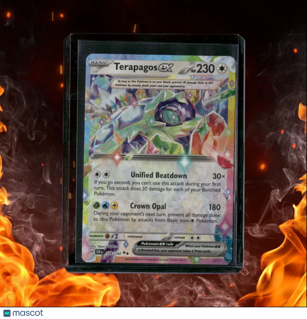 2024 Pokemon Stellar Crown Terapagos EX Ultra Rare LP (C) NM #128/142