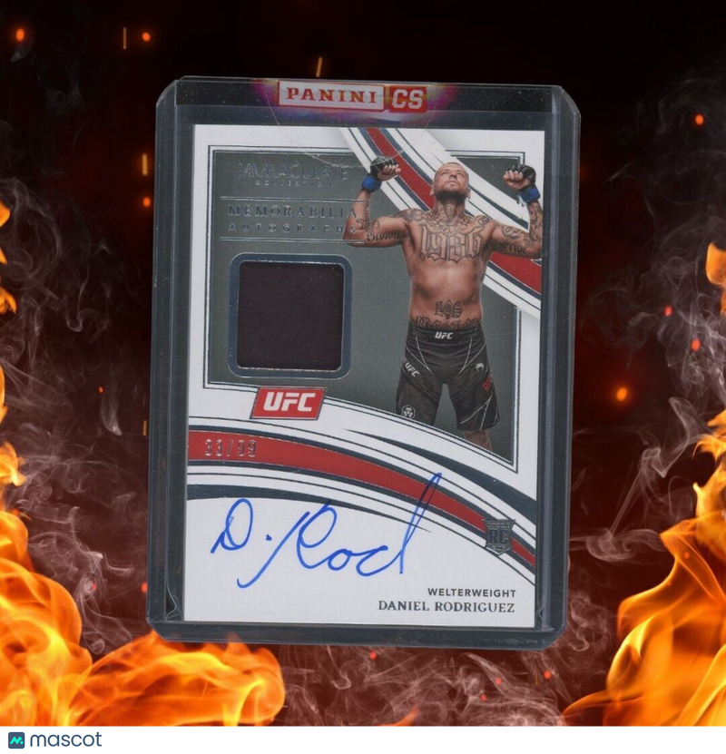 2022 Panini Immaculate UFC DANIEL RODRIGUEZ Rookie Relic Auto /99