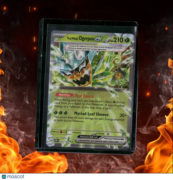 2024 Pokemon Twilight Masquerade Teal Mask Ogerpon EX Ultra Rare (A) LP #025/167