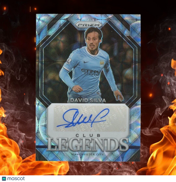 2023-24 Panini Prizm PL DAVID SILVA Club Legends Auto Scope Prizm #CL-DS (B)