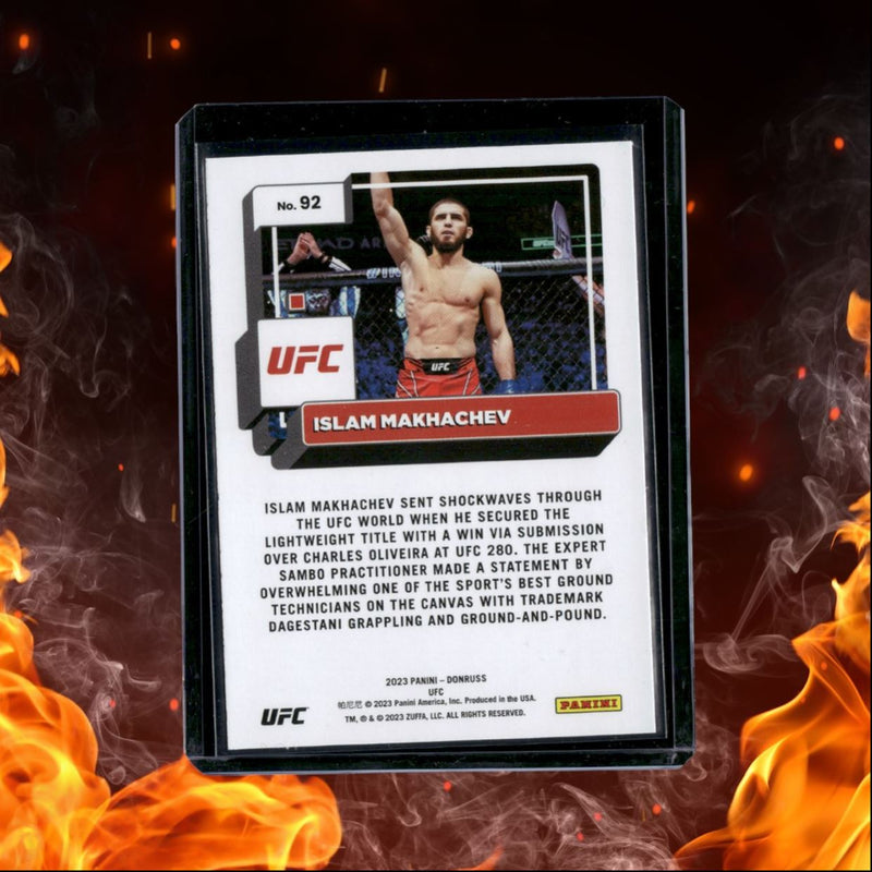 2023 Panini Donruss UFC Islam Makhachev Purple Foil